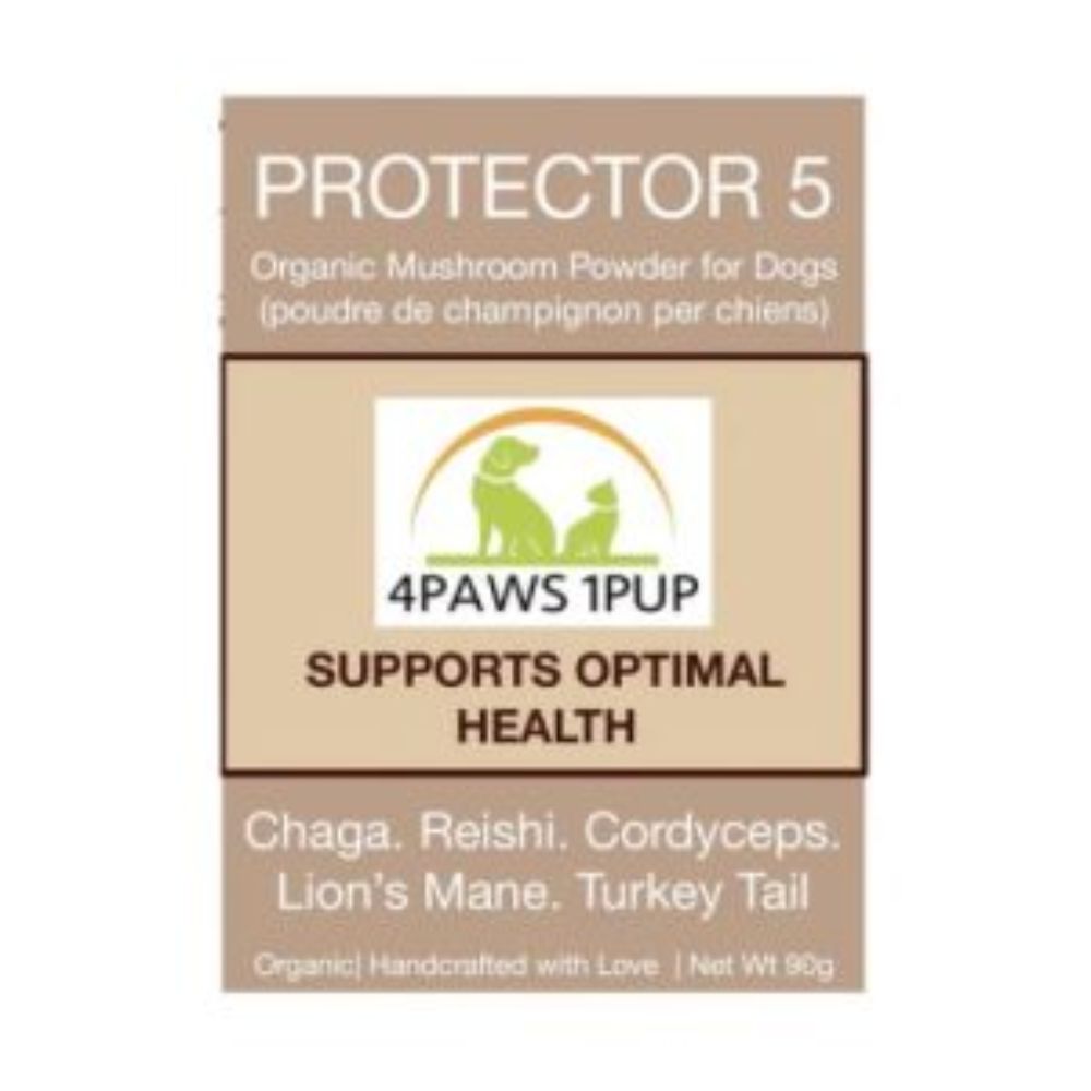 Protector 5 4paws1Pup Protector 5 Mushroom Supplement Antioxidant Optimal Health Support For Dogs