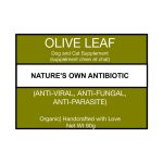 4Paws1Pup Olive Leaf Powder Natural Antioxidant Yeast Fighting Supplement For Dogs Cats