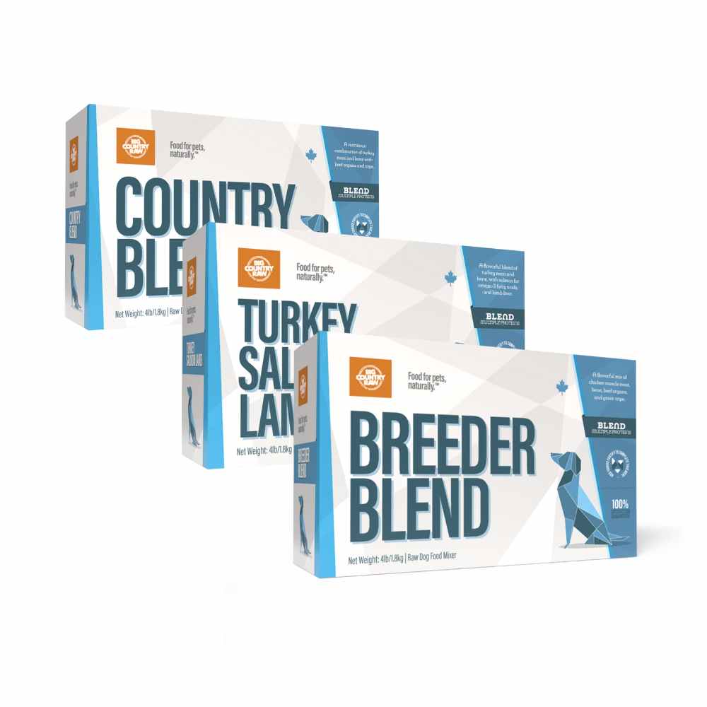 Big Country Raw - Blends Big Country Raw Dog Food Raw Frozen Dog Food Blends 4lb