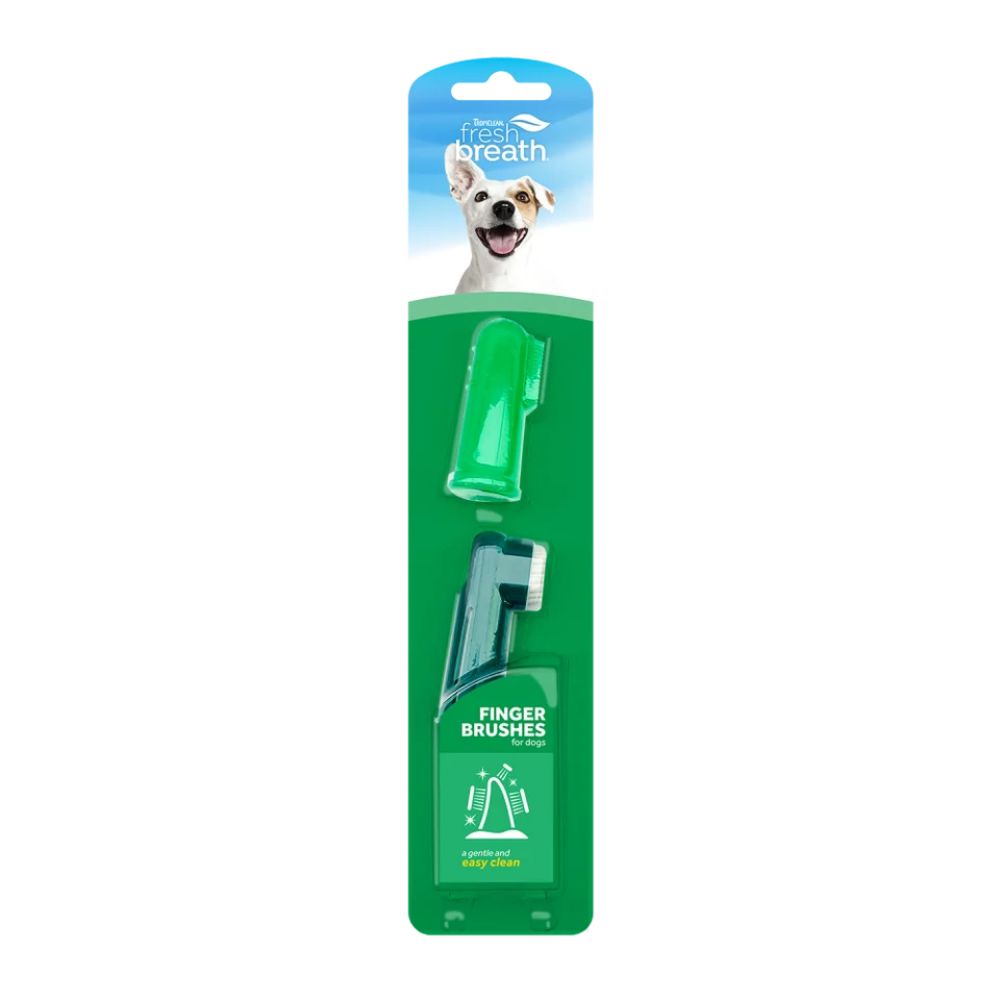 Finger Brush TropiClean Finger Brush Easy Gentle For Dogs Toothbrush Dogs