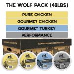Raw Performance Raw Dog Food Frozen Dog Food Variety The Wolf Pack 48lb