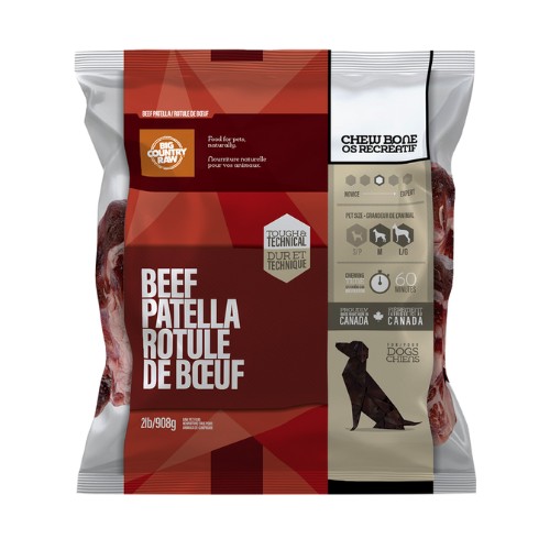 Big Country Raw - Frozen Bone - Beef Patella Big Country Raw Chew Bone Beef Patella Dog Bones