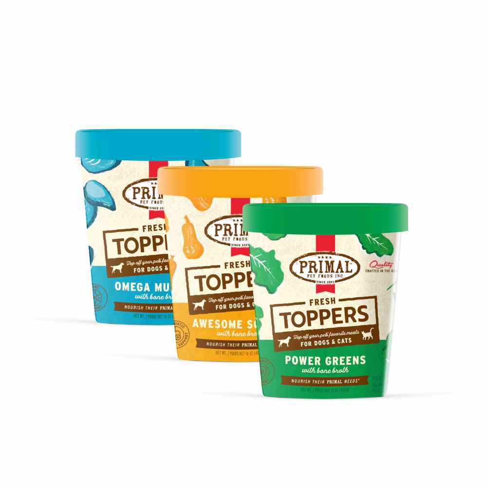 Primal Fresh Toppers Cover Primal Fresh Toppers Dogs Cats Frozen Toppers Dog Cats 16oz