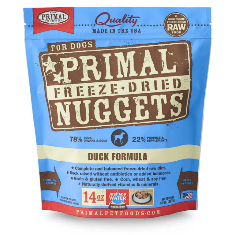 primalnuggetsFDduck freeze dried dog food