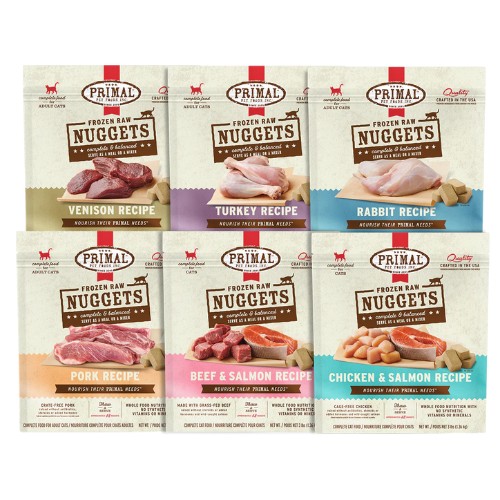 Primal Cat Frozen Raw Nuggets Primal Cat Frozen Raw Nuggets Raw Cat Food