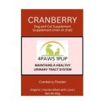 4Paws1Pup Urinary Tract Support Supplement Natural Cranberry Powder Dogs Cats