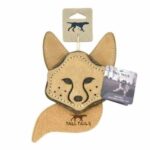 Natural Leather & Wool Scrappy Fox Toy