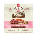 Primal Cat Freeze-Dried Raw Nuggets - Beef and Salmon Recipe Healthy Cat Food