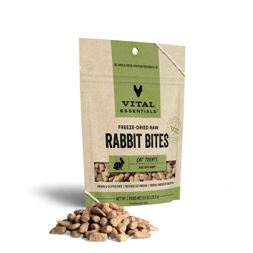 Vital Cats Rabbit Bites Vital Cats - Rabbit Bites - Freeze Dried Treats - Image 1