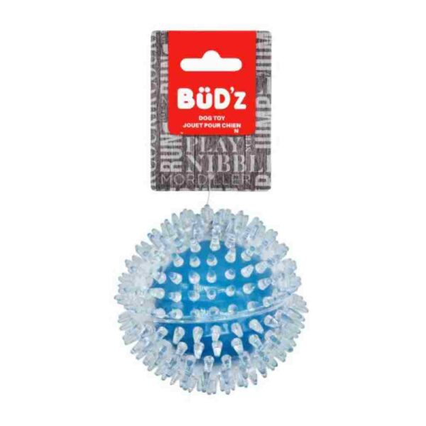 BudZ Rubber Transparent Spike Ball Blue