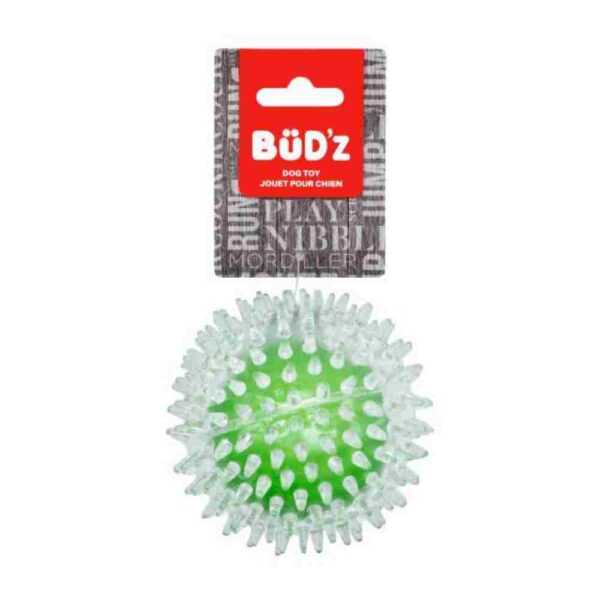 BudZ Rubber Transparent Spike Ball Green