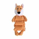 FouFou Brand Corduroy Squeak'n Tube (13") Dog Toy