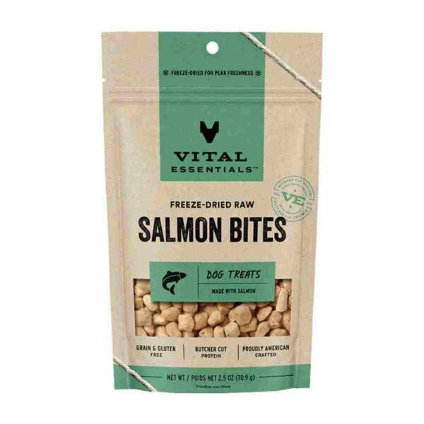 Salmon Bites Freeze-Dried Treats - VITAL ESSENTIALS