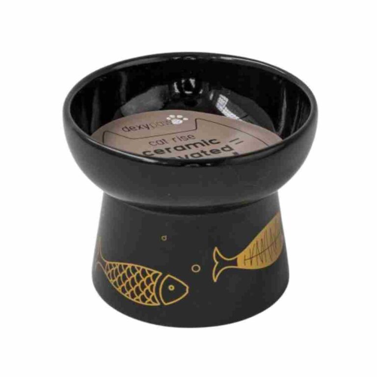 Raised Ceramic Cat Bowl - DexyPaws - Image 2