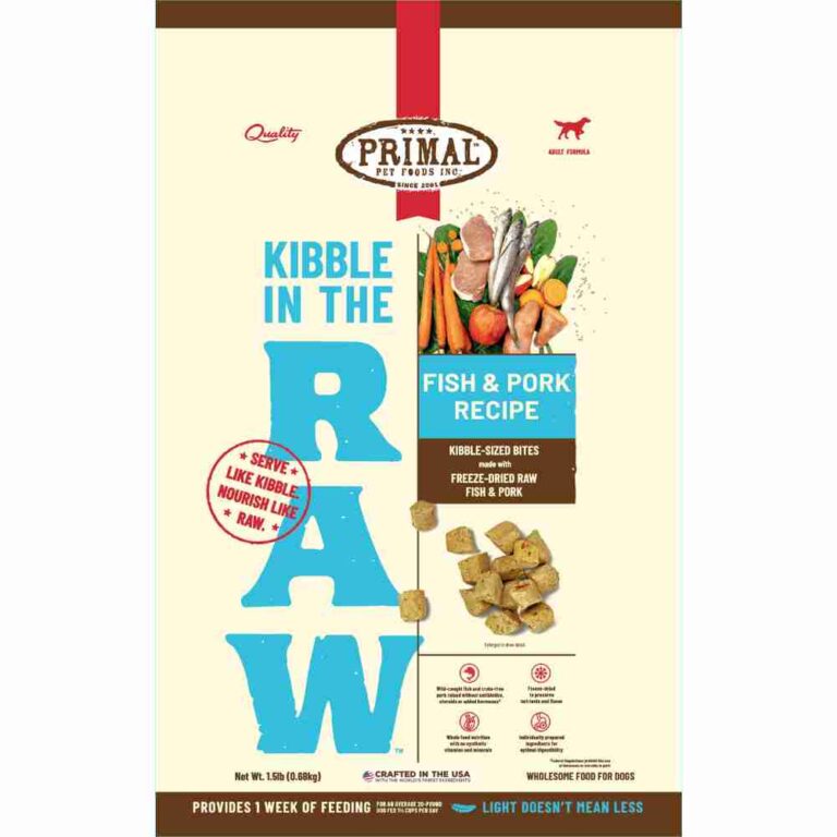 Primal Kibble In The Raw Fish & Pork Recipe Dog 1.5lb