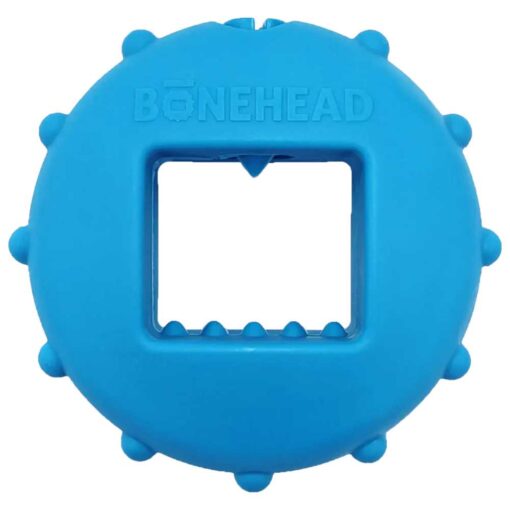Bonehead® is a dog toy that holds chews, keeps chews stable and easily accessible for your dog’s chewing enjoyment