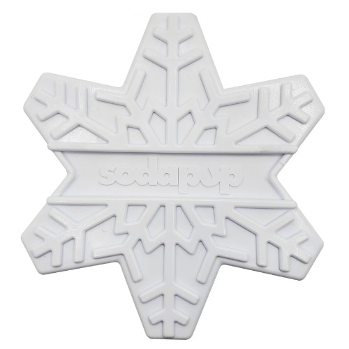Sodapup Snowflake ultra durable chew toy with holiday theme