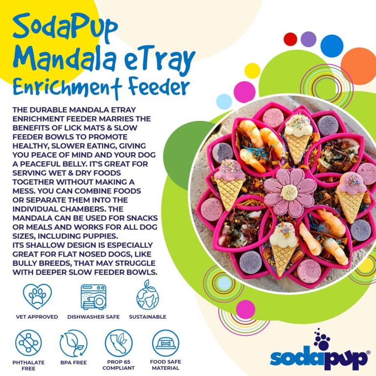 Sudapup Mandala Design eTray Enrichment Tray for Dogs info 1