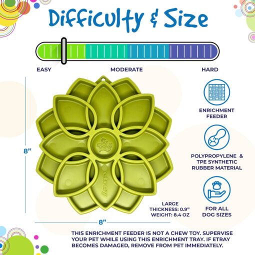 Sudapup Mandala Design eTray Enrichment Tray for Dogs info 3