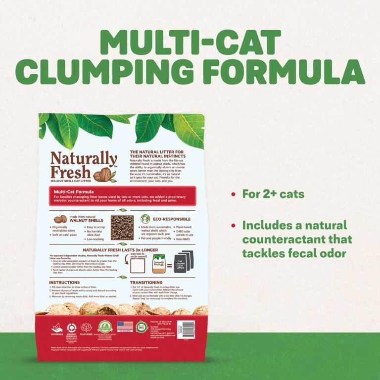 Multi-Cat Naturally Fresh Cat Litter Neutralizes Odor Clumping Formula