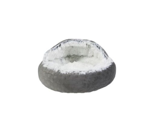 BudZ Hood Bed, Grey, Cat, Dog,