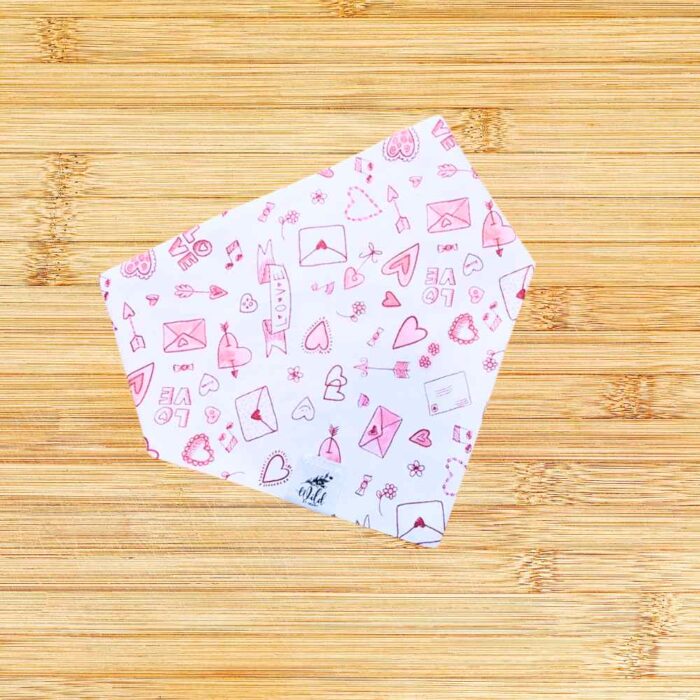 Wild at Heart Bandana Love Letters Valentine's Day Print