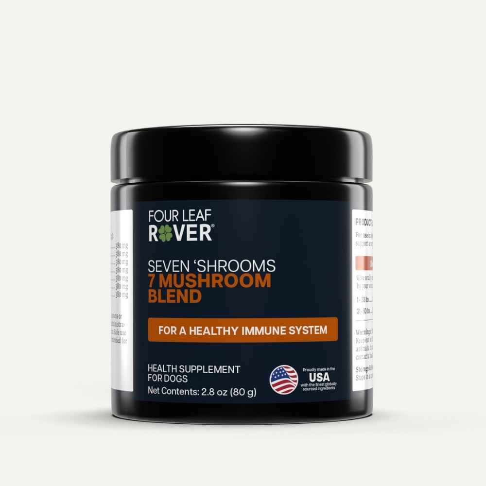 FLR Seven Shrooms Four Leaf Rover Seven Shrooms, Four Leaf Rover, Mushroom, Antioxidant, Immune, Reishi, Cordyceps, Maitake, Shiitake, Phellinus, Chaga, Turkey Tail