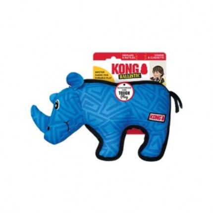 Kong Ballistic Rhino Durable Long lasting Squeaky toy
