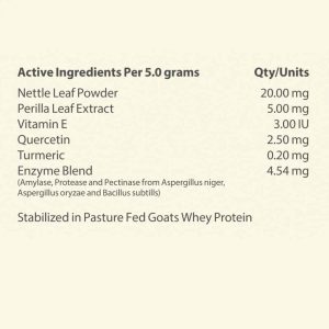 Raw Performance Itchy & Allergy Ingredients Supplement for Dogs